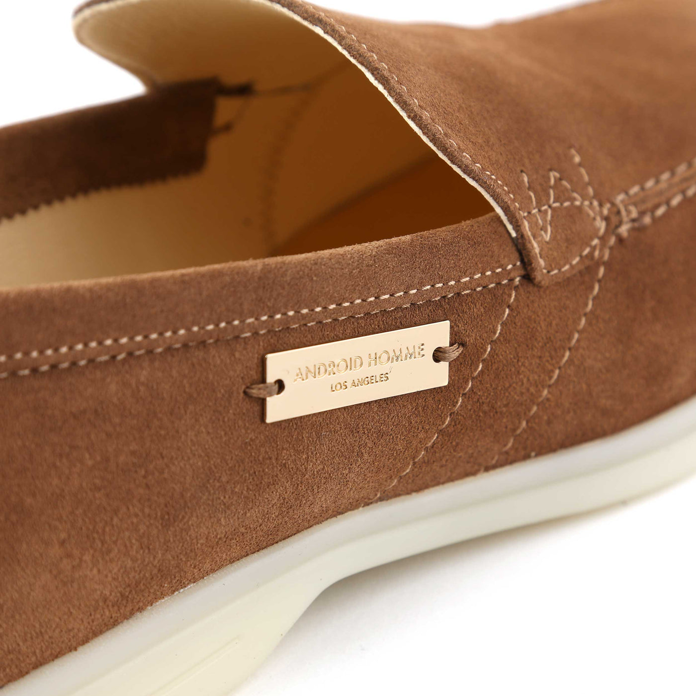 Android Homme Comporta Loafer in Brown Suede Logo