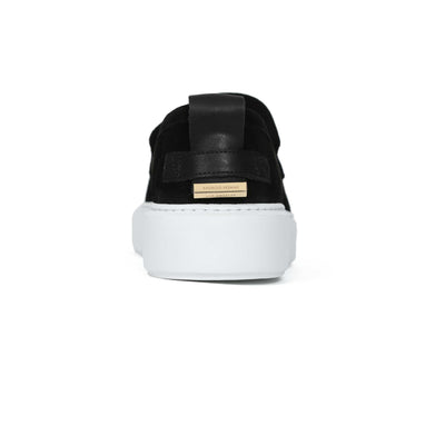 Android Homme Oversized Loafer in Black & White Heel