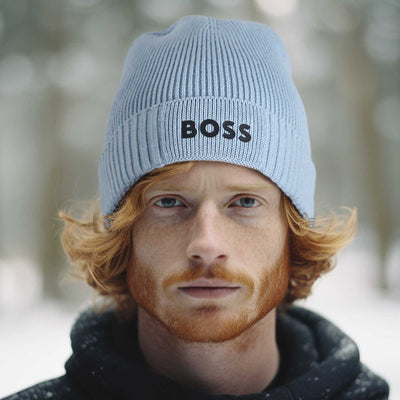 BOSS Asic Beanie X in Open Blue Model