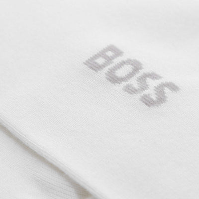 BOSS 2P AS VI Bamboo Sock in White Logo