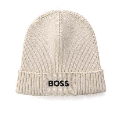 BOSS Asic Beanie X in Open White