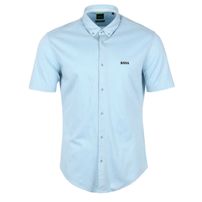 BOSS Biadia R Short Sleeve Shirt in Sky Blue