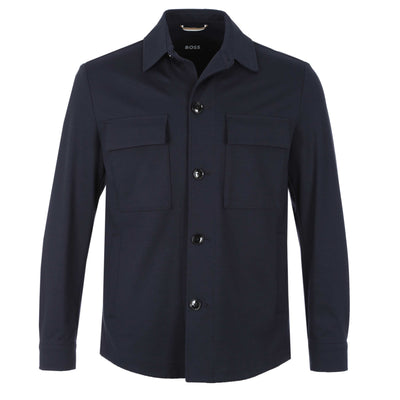 BOSS C Carper OS J 243 Overshirt in Navy