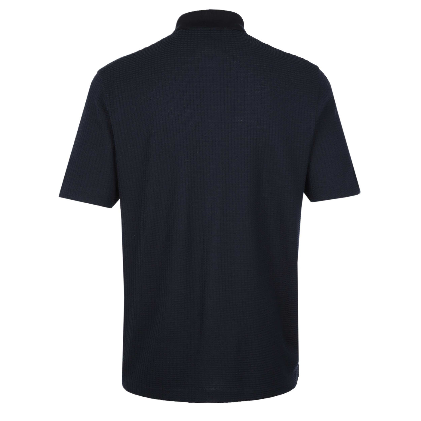BOSS C Palladio 120 Knitted SS Shirt in Dark Blue Back