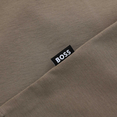 BOSS C Taut 01 T Shirt in Open Brown logo2