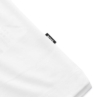 BOSS C Taut 01 T Shirt in White Logo Tab