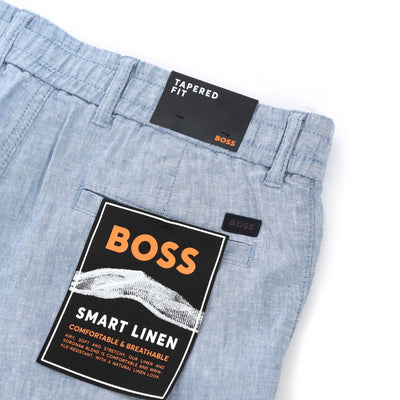 BOSS Chino Tapered DS 2 S Short in Sky Blue Logo