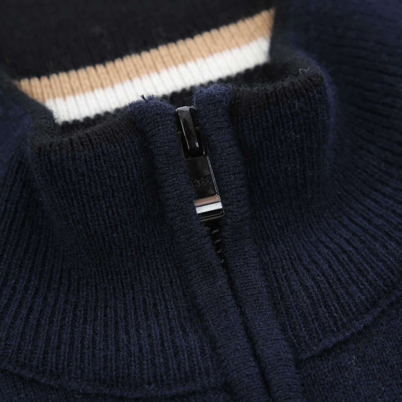 BOSS Emarlo Knitwear in Navy Zip