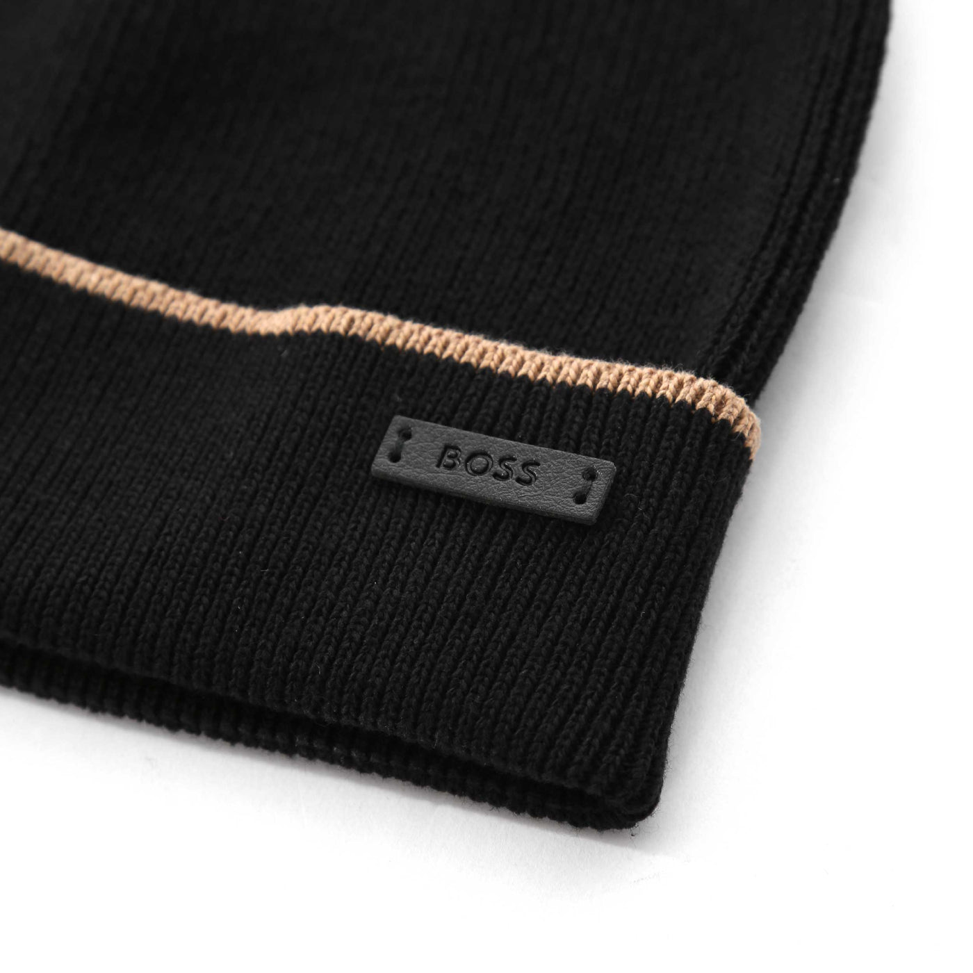 BOSS Enzo Set Hat & Scarf Set in Black Hat Logo