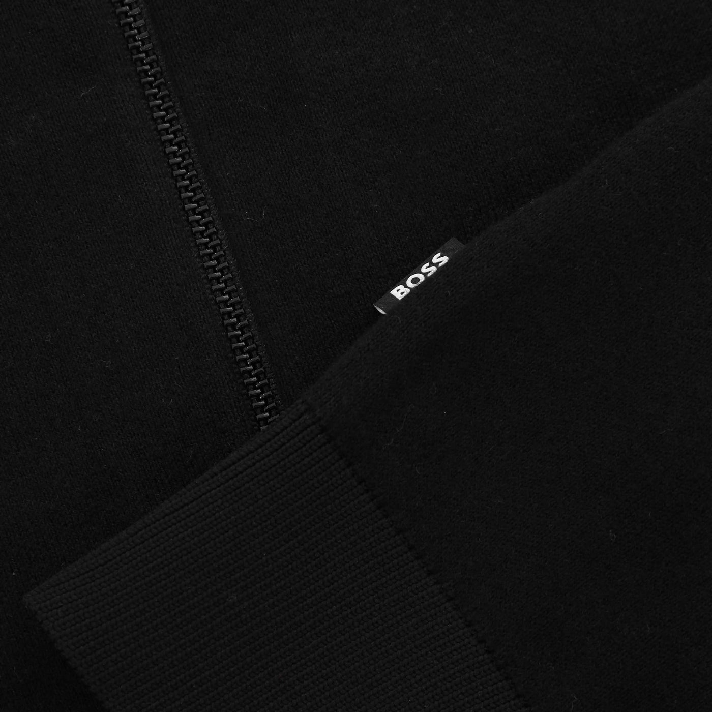 BOSS H Domico Knitwear in Black Logo Tab