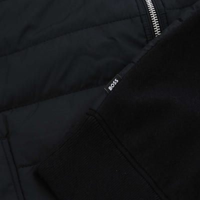 BOSS H Hernesto Knitwear in Black Logo Tab