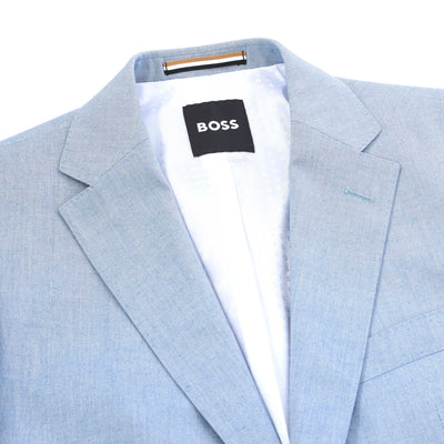 BOSS H Hutson 251 Jacket in Light Blue Lapels