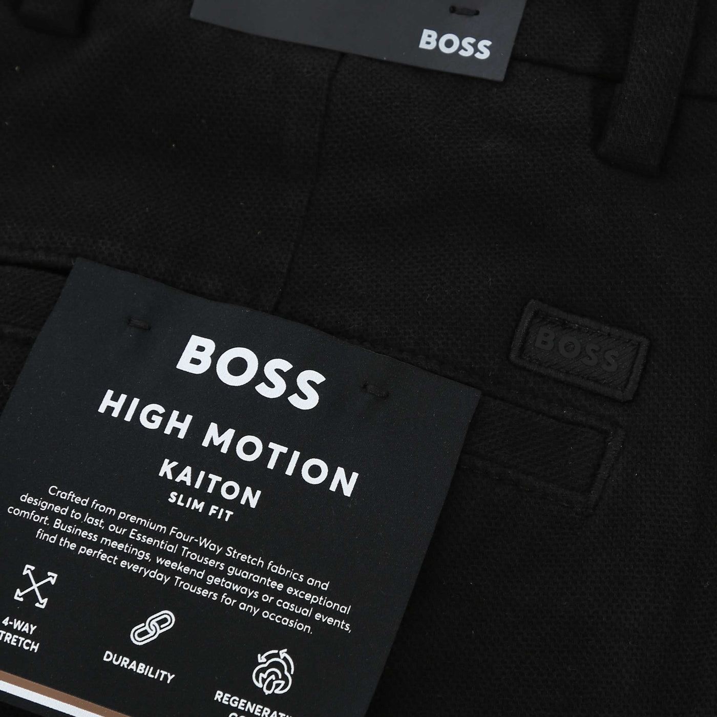 BOSS H Kaiton1 Chino in Black Detail