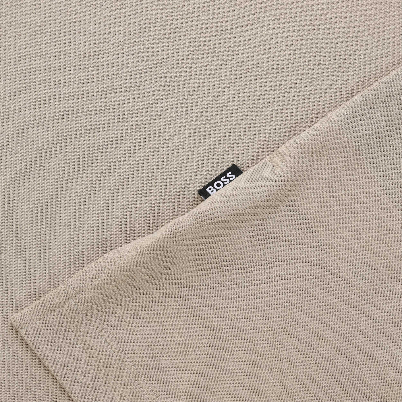 BOSS H Press 57 Polo Shirt in Light Beige Logo Tab