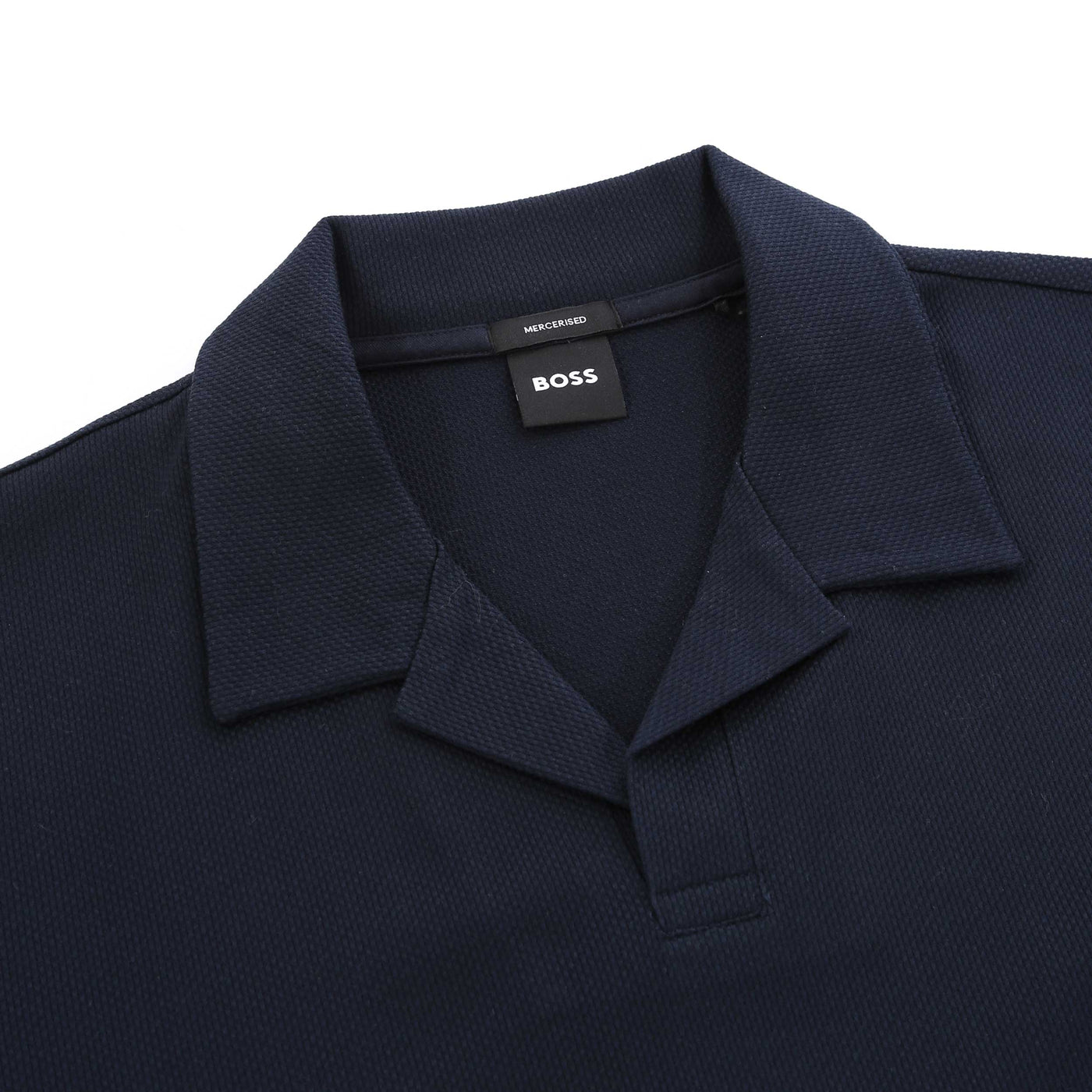 BOSS H Pye 18 Polo Shirt in Navy Placket