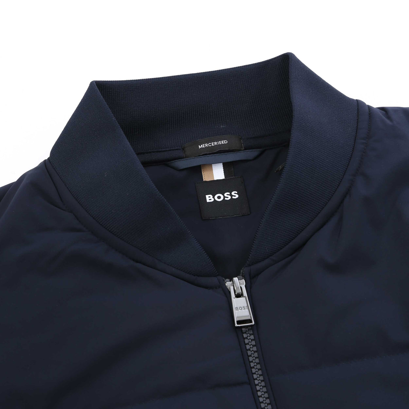 BOSS H Skiles 100 Sweatshirt in Dark Blue Collar