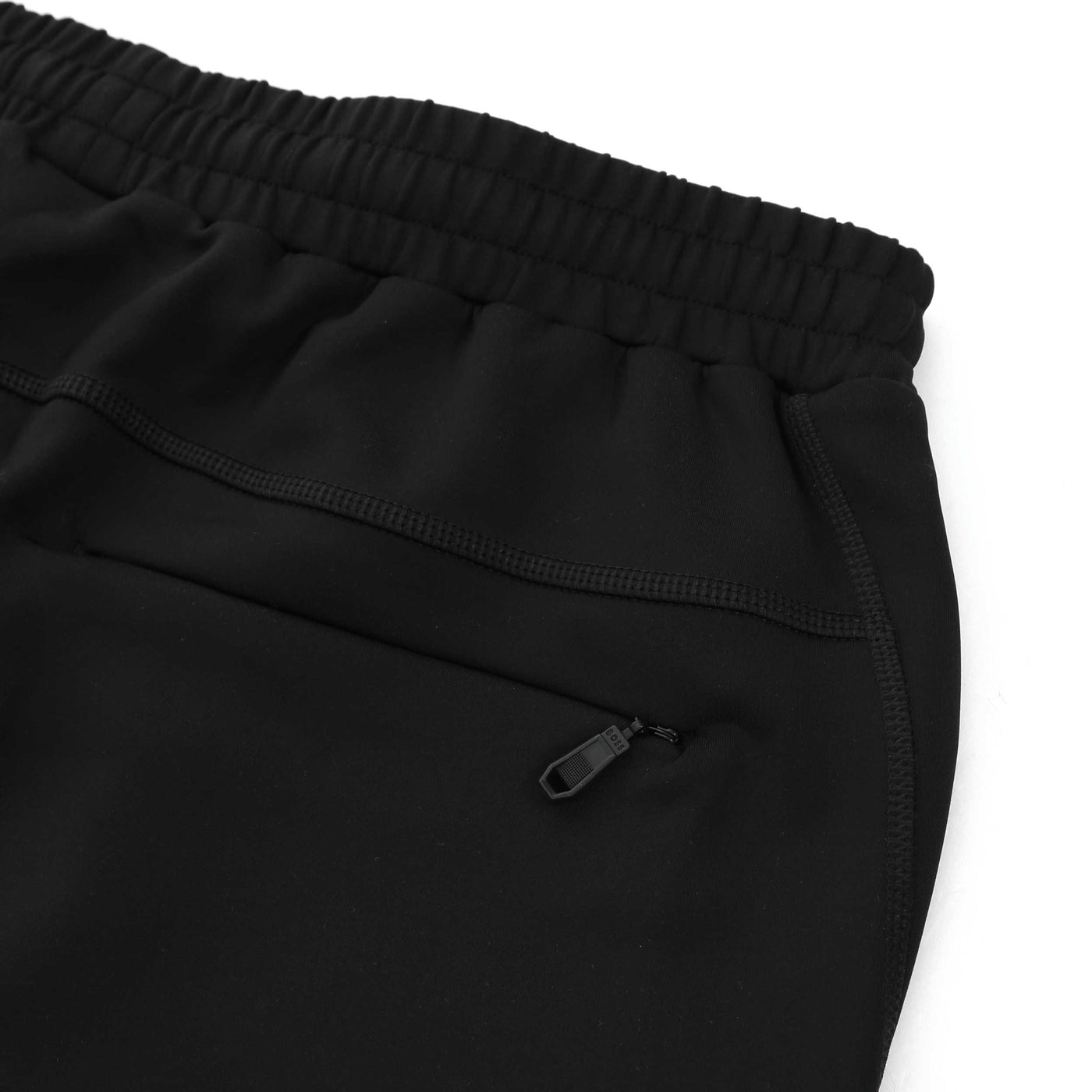 BOSS Hecon Active Sweat Short in Black Seat Pocket