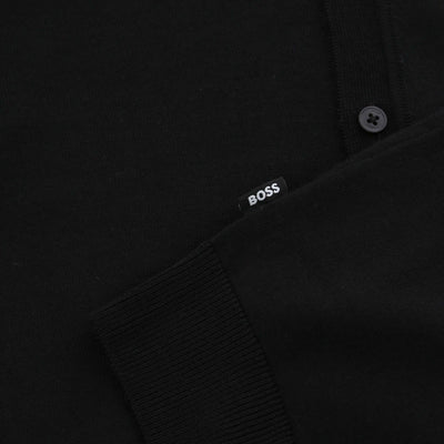 BOSS Helbert Knitwear in Black logo