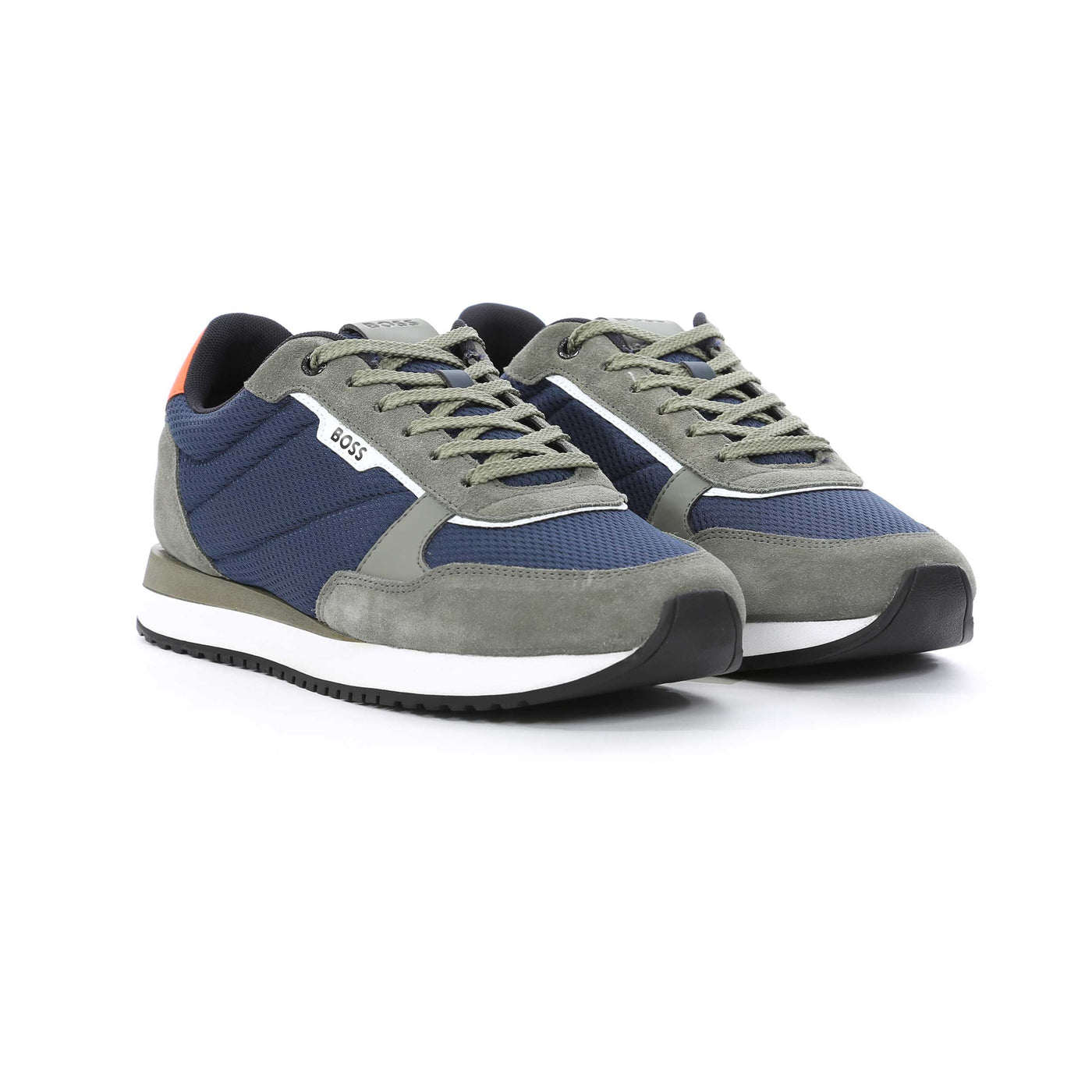 BOSS Kai Runn mesd Trainer in Navy & Grey Pair