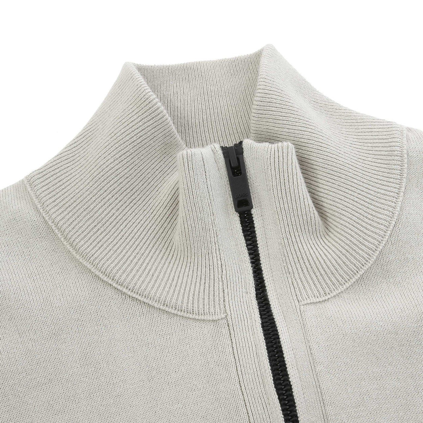 BOSS Kanobix S Knitwear in Light Beige Placket