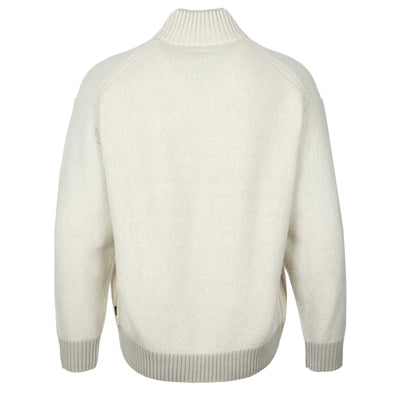 BOSS Kobear Quarter Zip in Light Beige Back