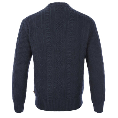 BOSS Kubiel Knitwear in Dark Blue Back