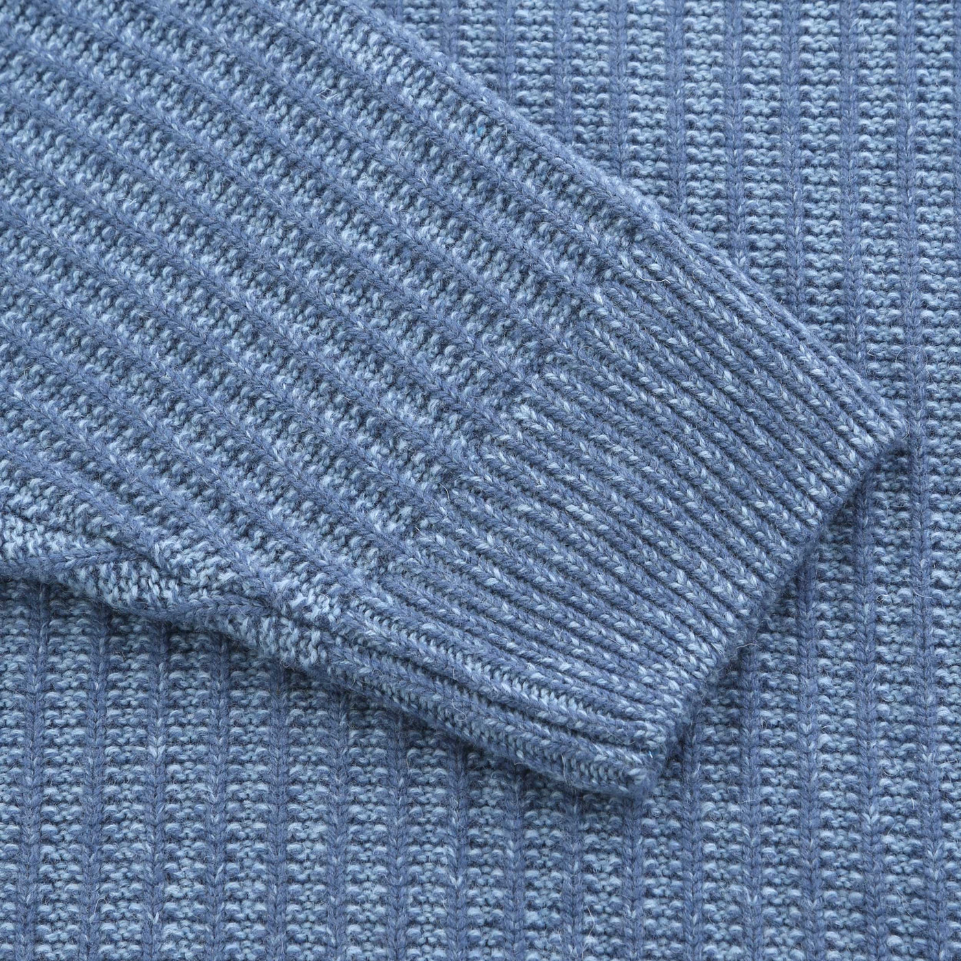BOSS Kwinter Knitwear in Open Blue Cuff