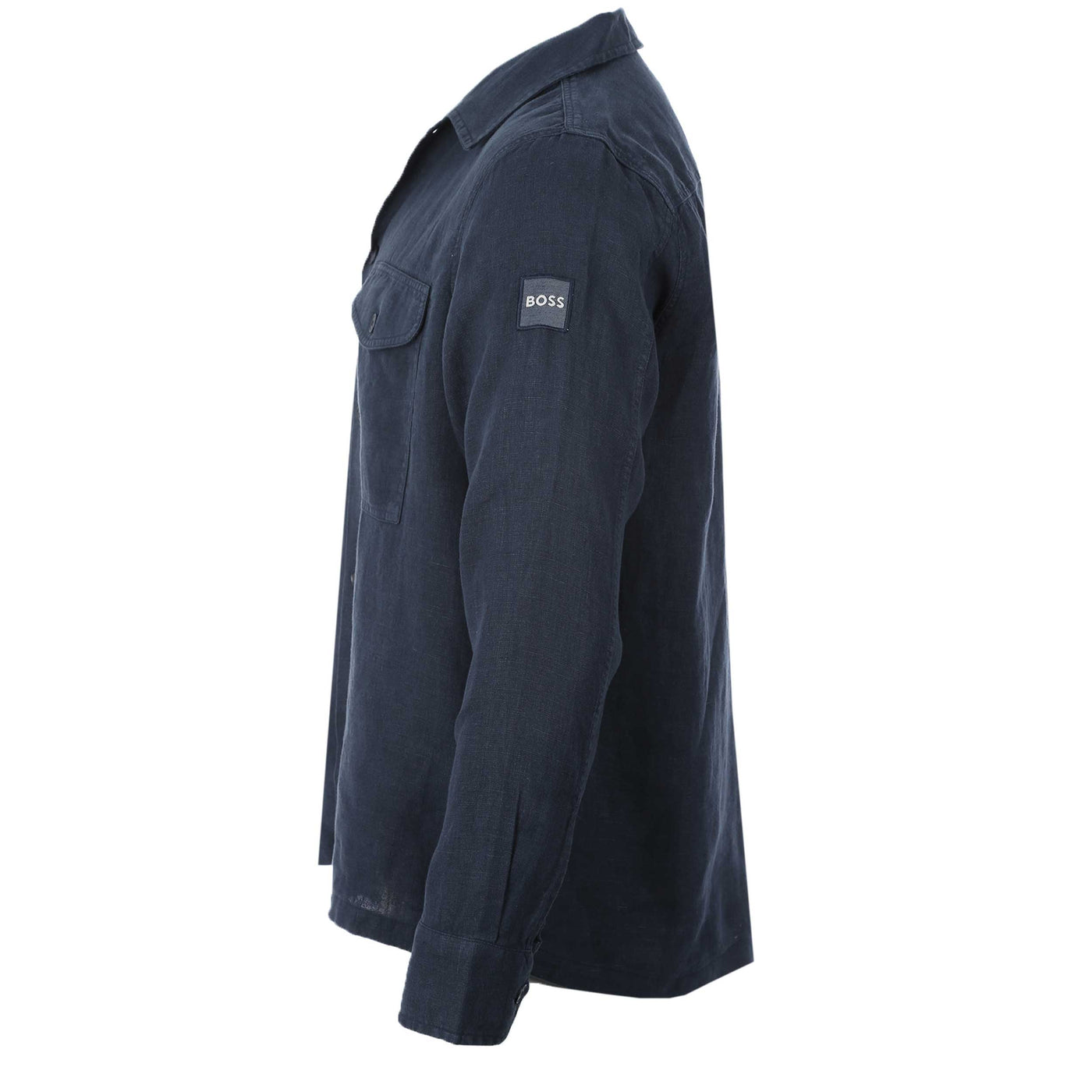 BOSS Lovel 8 Overshirt in Navy Side