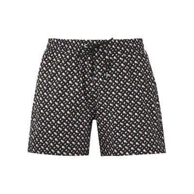 BOSS Manu Swim Short in Black Monogram