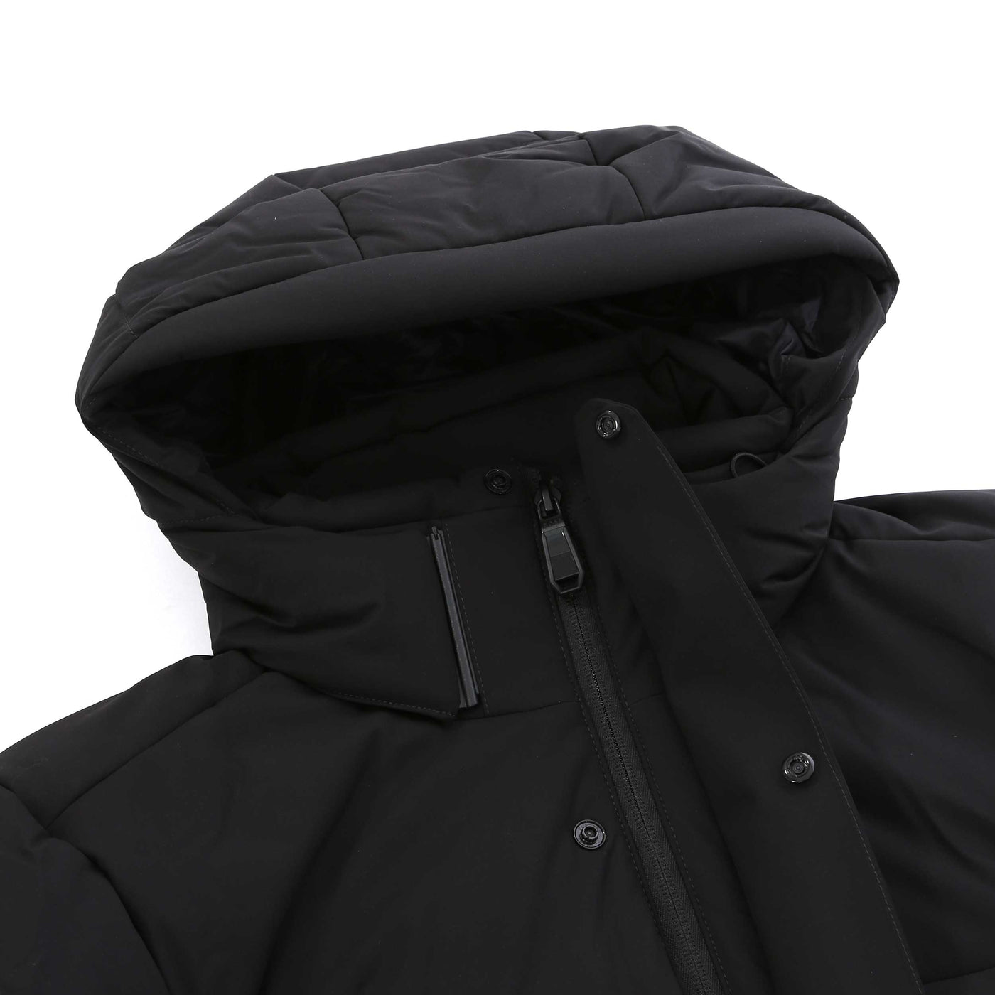 BOSS OW Block X Parka Jacket in Black Hood