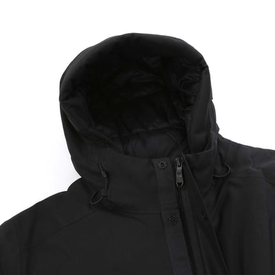 BOSS OW Hexatech Parka Jacket in Black Hood