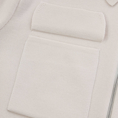 BOSS P Bellotto Knitwear in Open White Pocket