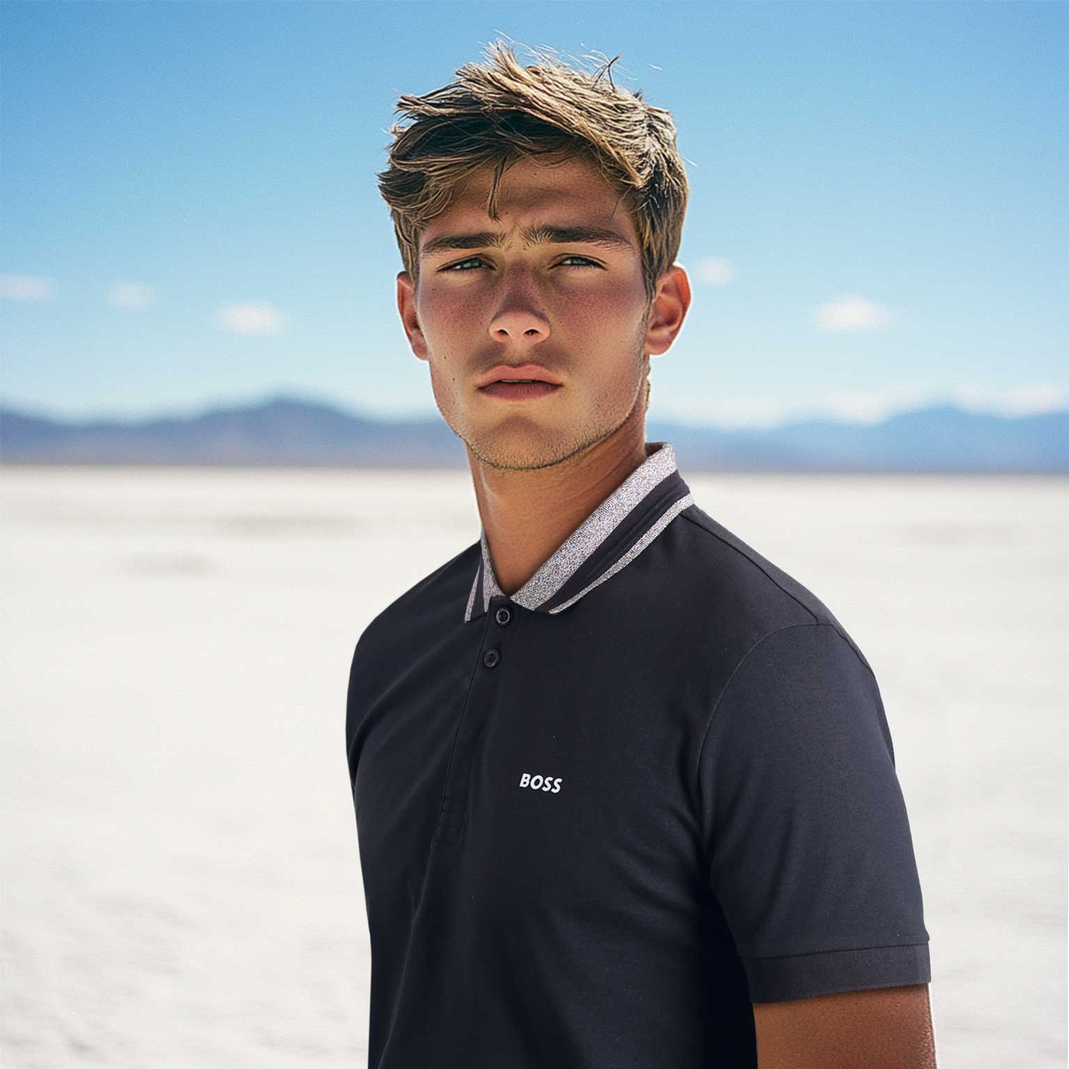 BOSS Paddy 1 Polo Shirt in Navy