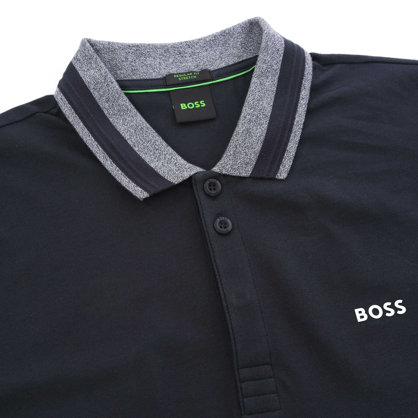 BOSS Paddy 1 Polo Shirt in Navy Collar