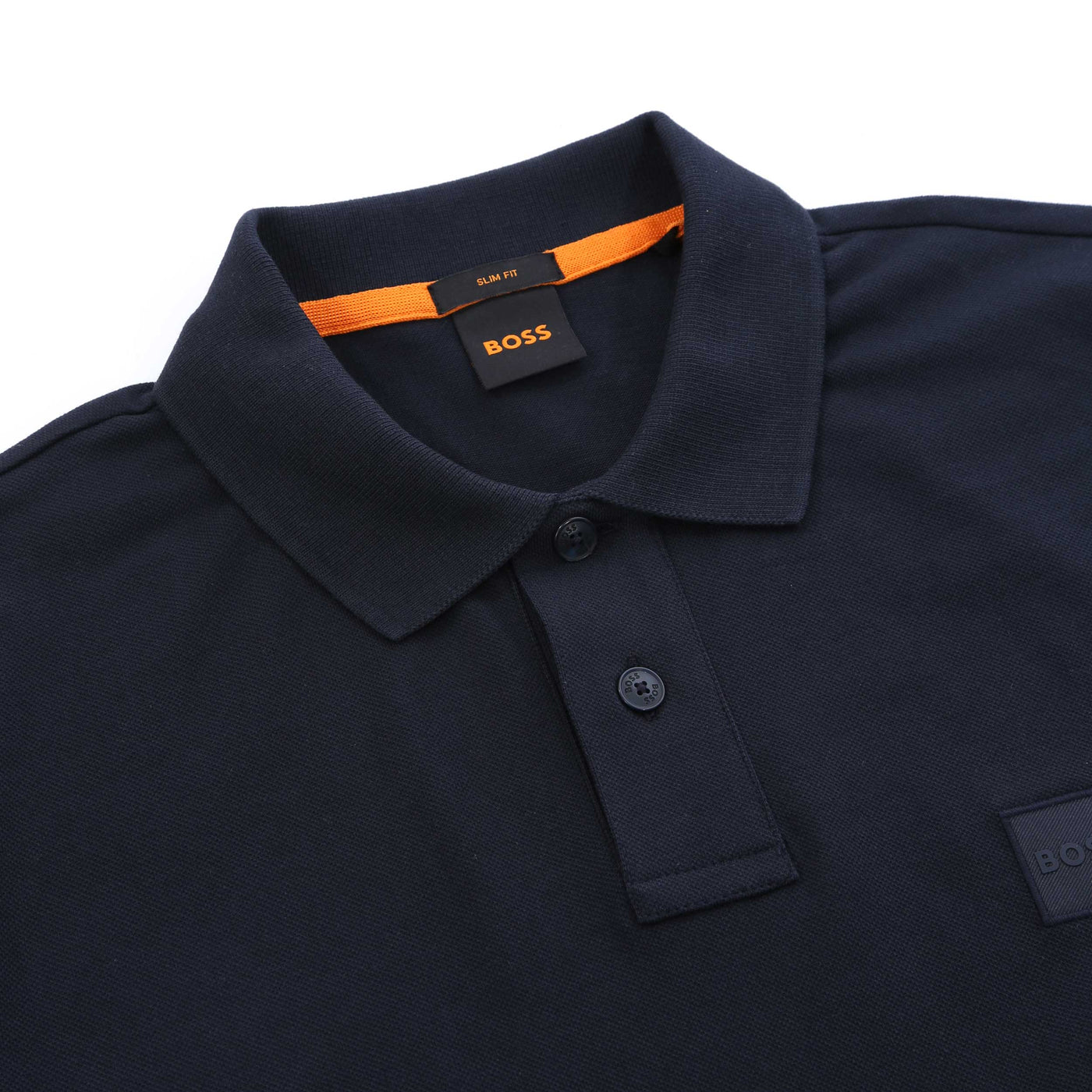 BOSS Passenger Polo Shirt in Navy Collar