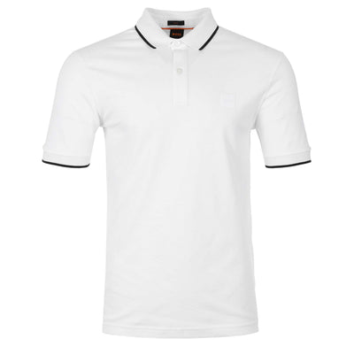 BOSS Passertip Polo Shirt in White