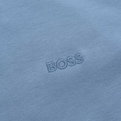 BOSS Pe Interlock Polo Shirt in Light Blue Logo