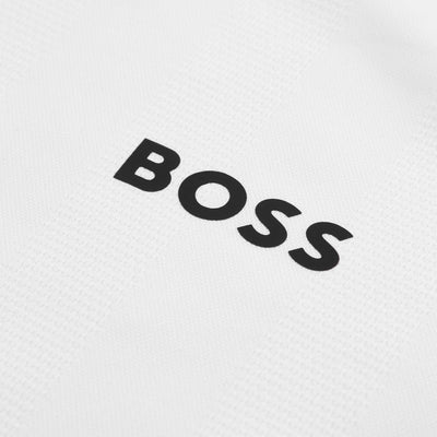 BOSS Philix MB 3 Polo Shirt in White Logo