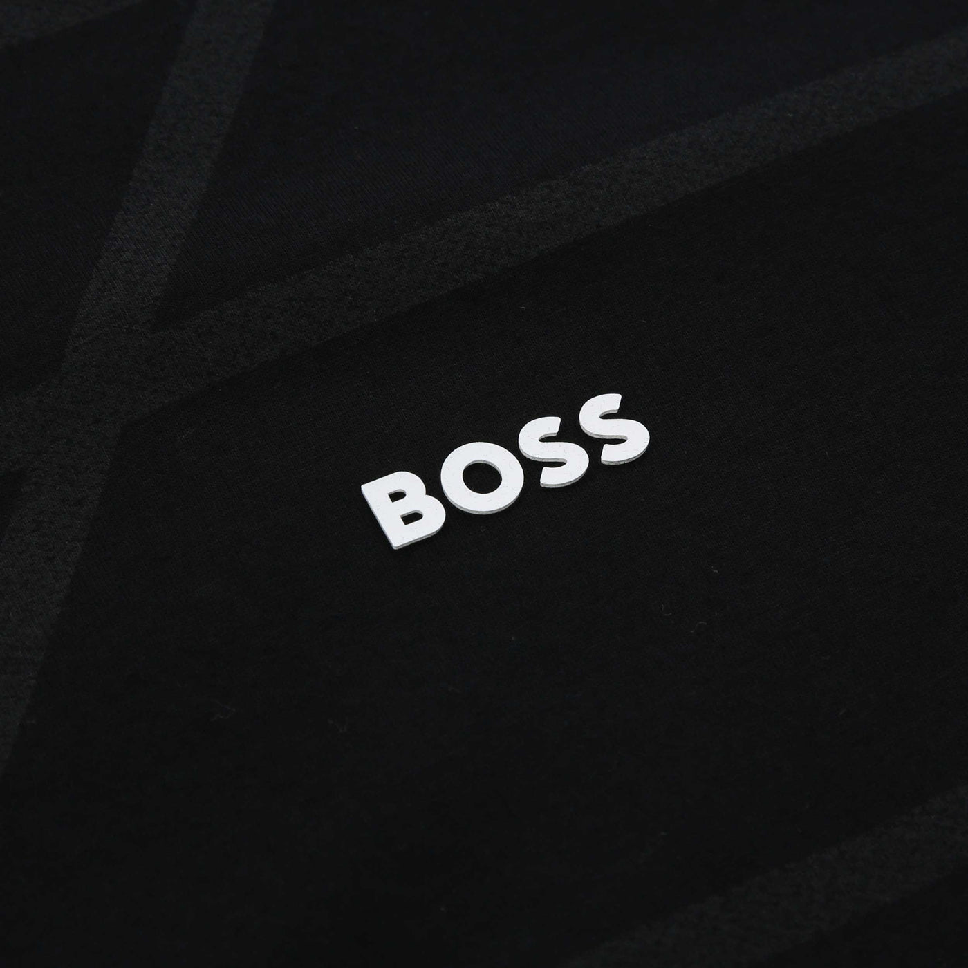 BOSS Philix Zip Polo Shirt in Black Logo
