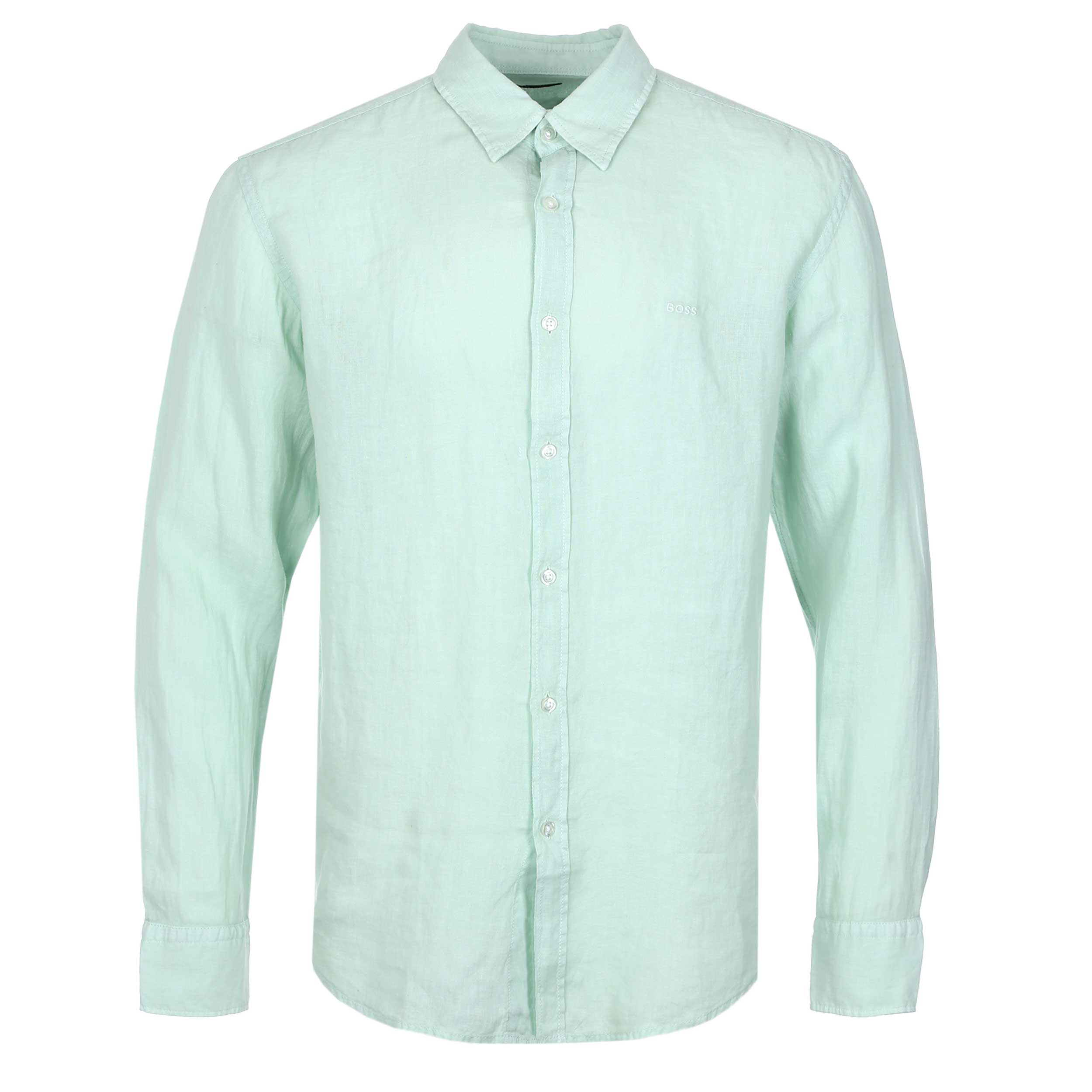 BOSS Relegant 6 M Shirt in Turquoise Aqua