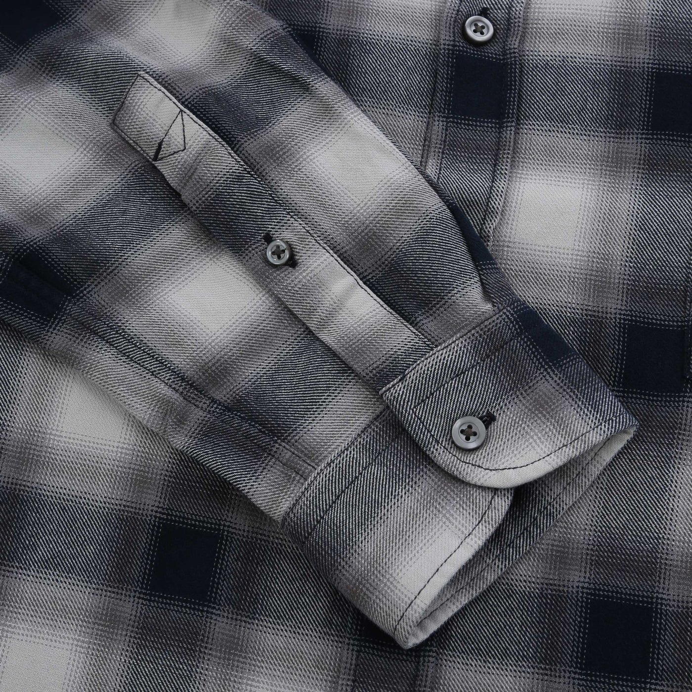 BOSS Rickert M Shirt in Blue Grey Check Cuff