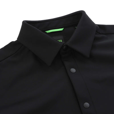 BOSS ST Civic L Tech Overshirt in Black Collar