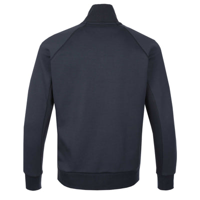 BOSS Skaz Rib Sweatshirt in Dark Blue Back
