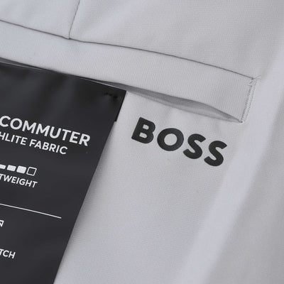 BOSS T Commuter Slim Trouser in Light Grey Logo