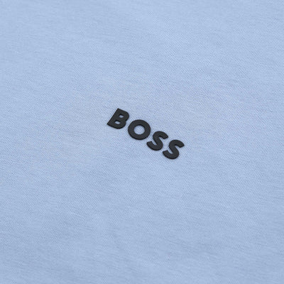 BOSS Tee 8 T Shirt in Sky Blue Logo