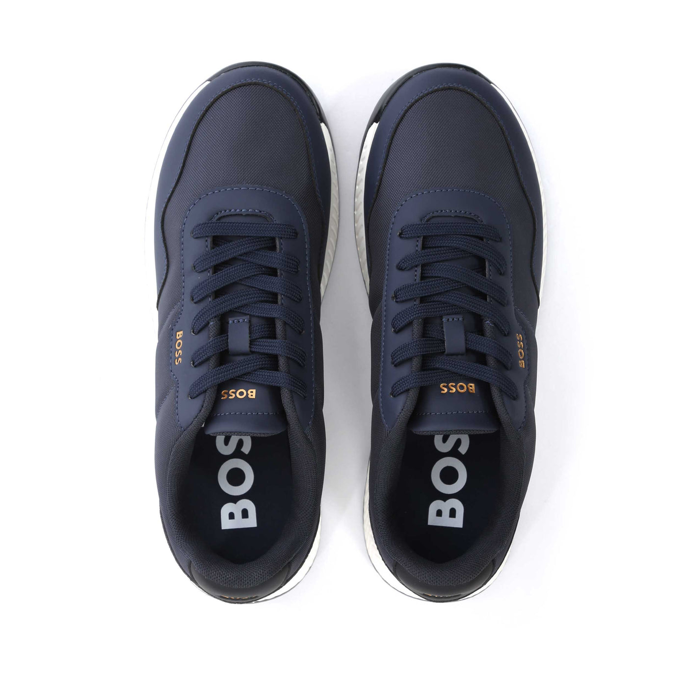 BOSS Titanium Runn nypu Trainer in Navy Birdseye