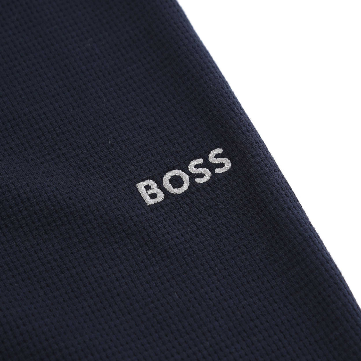 BOSS Waffle Pants Cuff in Dark Blue Logo