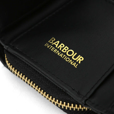 Barbour Aurora Tri Fold Ladies Purse in Black Detail