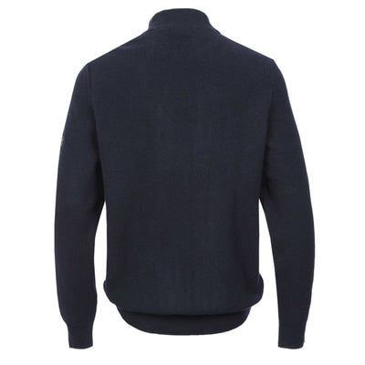 Barbour Crawley Knitwear in Navy Back