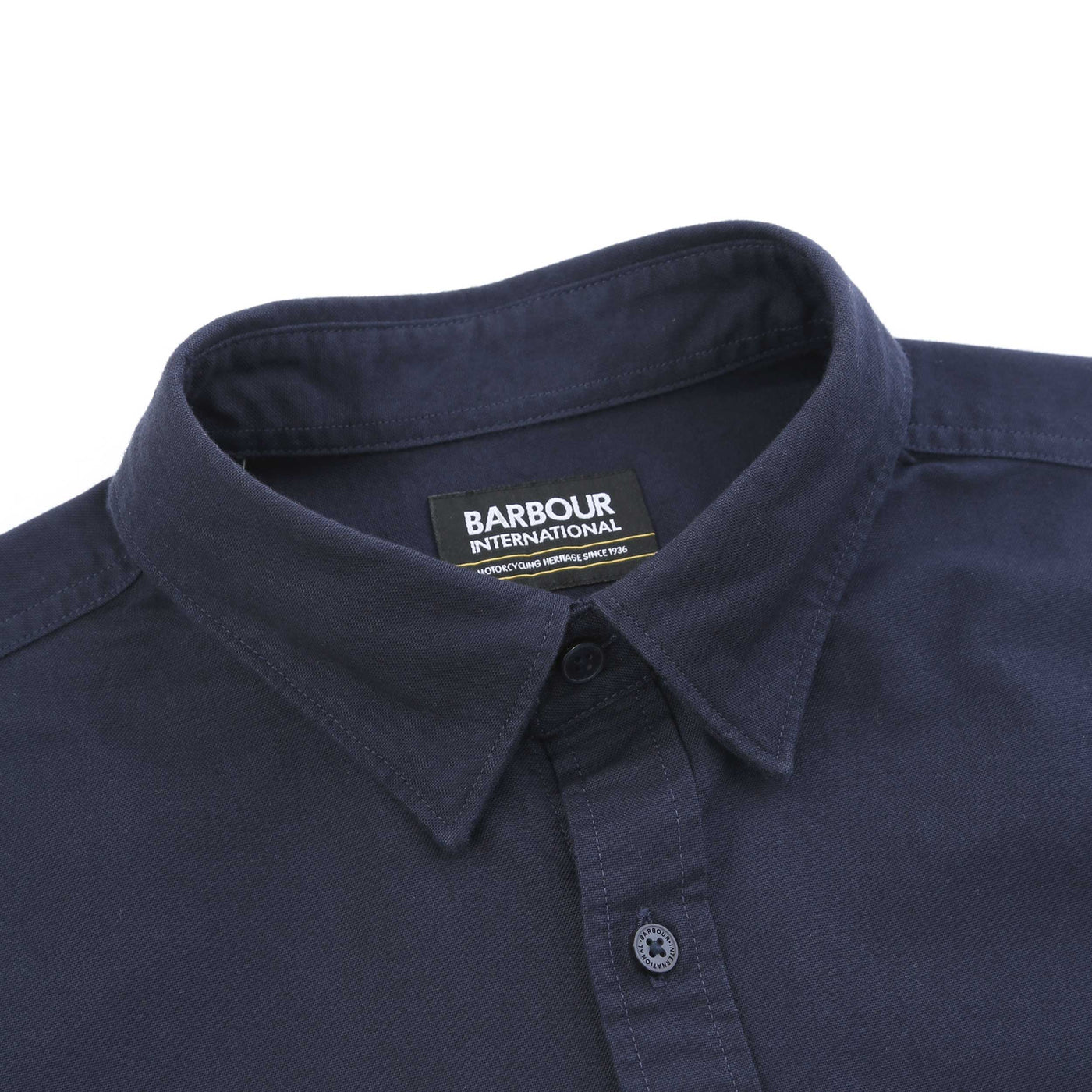 Barbour Kinetic Oxford Shirt in Night Sky Collar